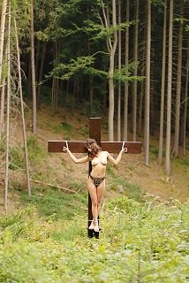 Crucified in the forest