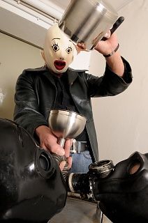 In the steel barrel