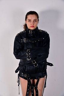 Stick in leather